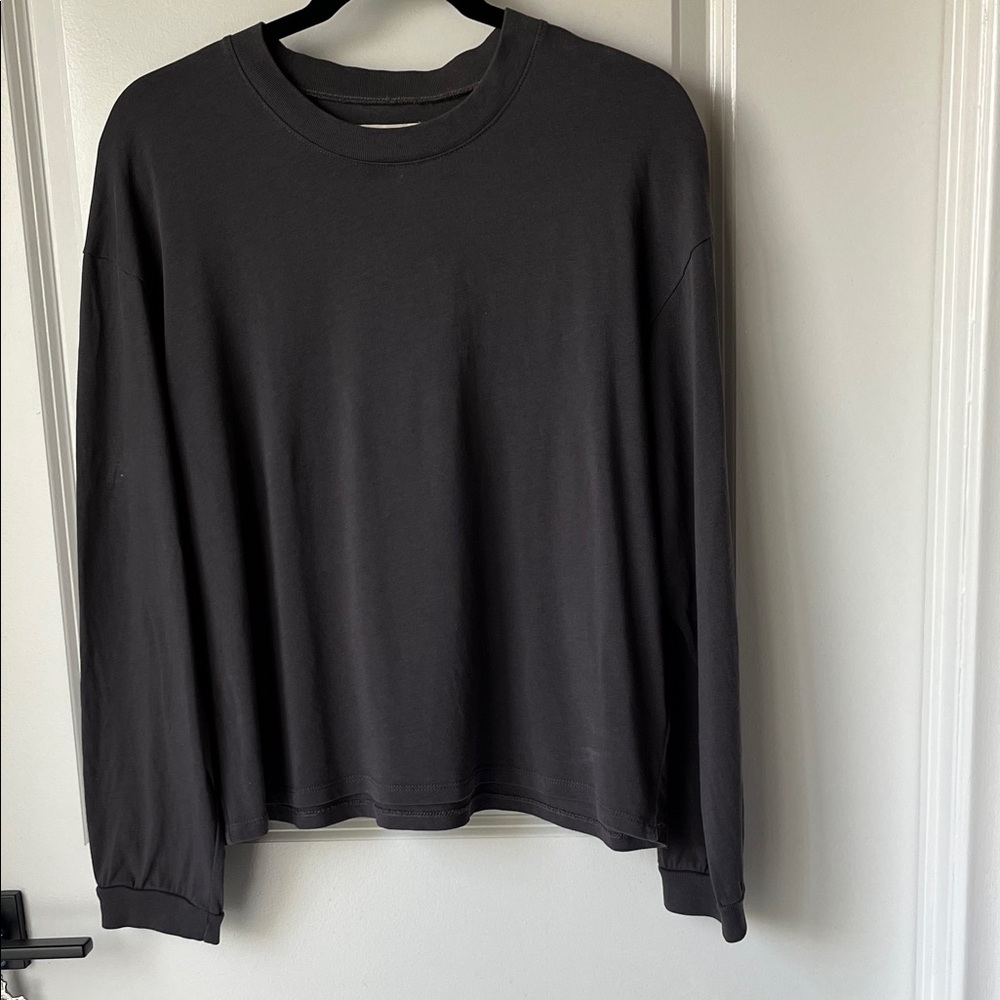 Madewell Long Sleeve Ash Grey Tee Medium